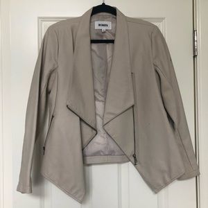 BB Dakota Tan Faux Leather Jacket Size S